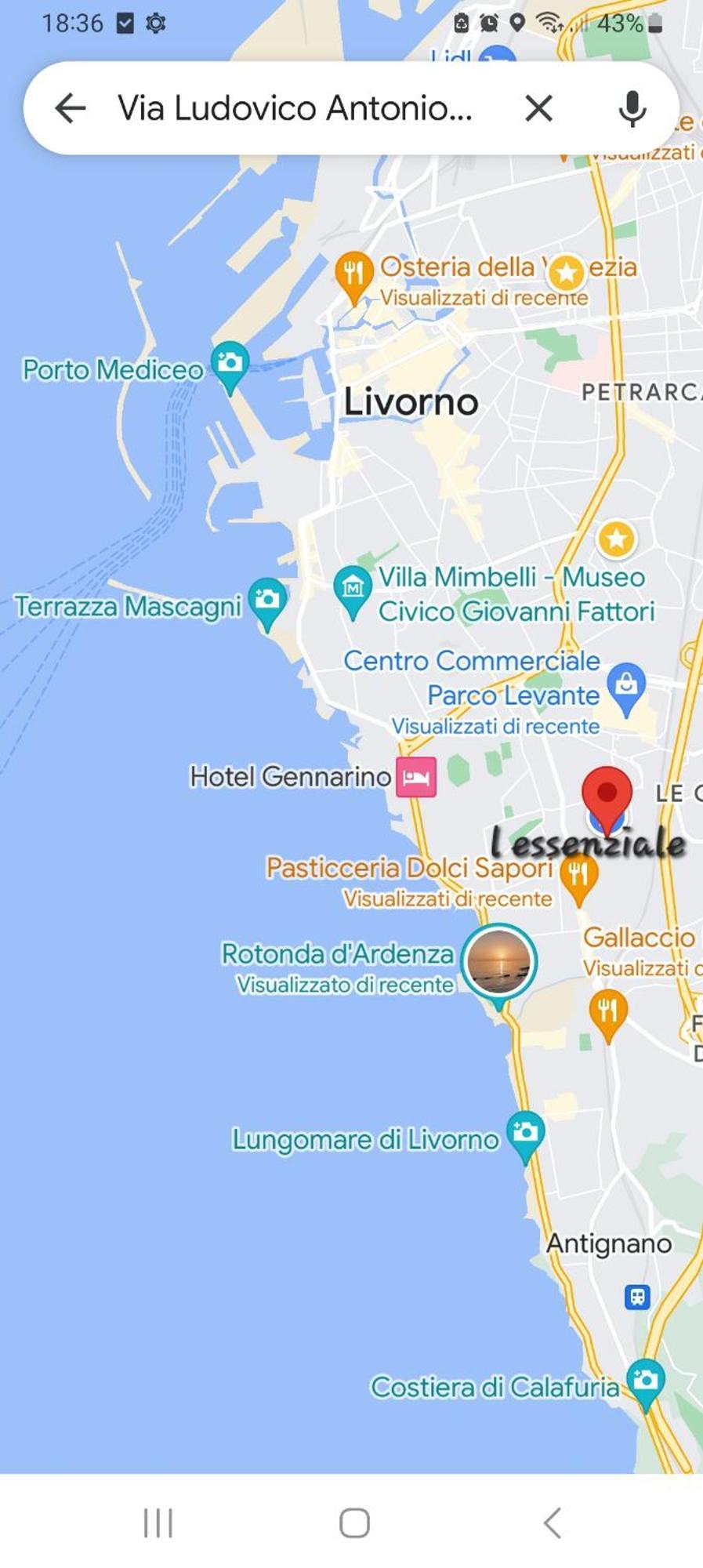 L' Essenziale Daire Livorno Dış mekan fotoğraf